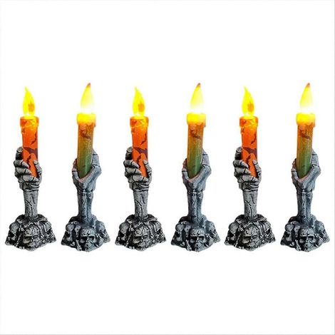 Décorations d'Halloween pour la maison : squelettes, fantômes, bougies, citrouilles, fête d'Halloween