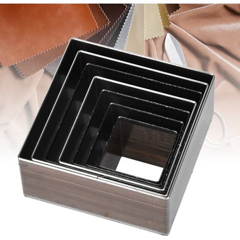 Moules de découpe pour cuir faits main 20-50 mm, lot de 7. Moules de découpe pour cuir, moules de découpe laser, moules de découpe sur mesure pour pendentifs semi-circulaires et carrés A11