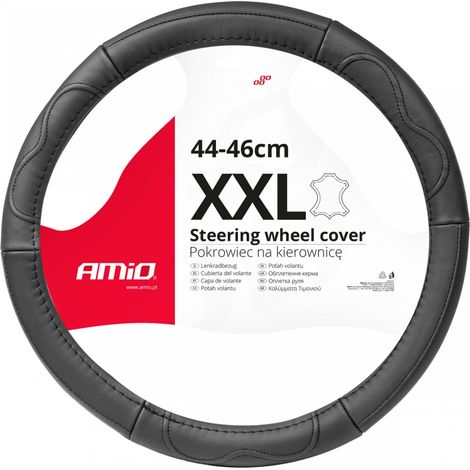 Coprivolante in pelle XXL 44-46 cm SWC-49-XXL amio-03554 (1/4)