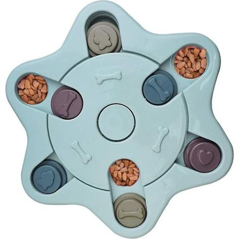 Jouet puzzle chien chiot, jeu interactif distributeur de friandises, jouet éducatif pour dressage, casse-tête pour animaux, jeu stimulant pour chien, jouet à friandises pour petit chien (1/5)