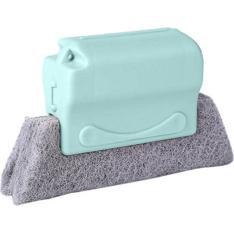 Brosse de nettoyage pour rainures de fenêtres, outil de nettoyage efficace et détachable pour appuis de fenêtre et niches de portes (1/4)