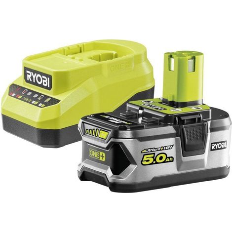 Kit batterie et chargeur - RYOBI - RC18120A-150G - Lithium+ 18V - Batterie 5,0Ah - Chargeur inclus (1/5)