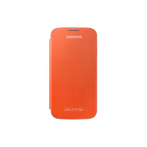 Custodia Cover Flip Samsung EF-FI950BOEGWW per Galaxy S4 GT-I9505 Arancione Venduto Come Nuovo (1/4)