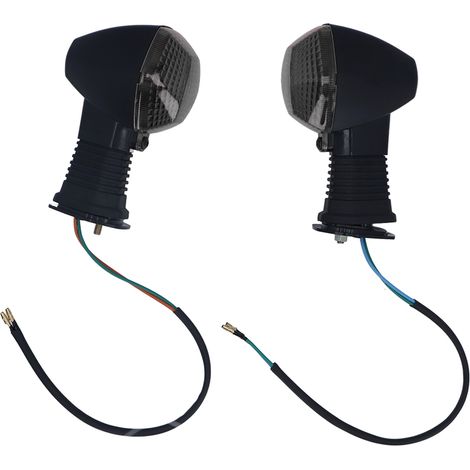 Aramox 1 coppia di indicatori di direzione anteriori per moto DL 1000 650 V-Strom (neri). (1/5)