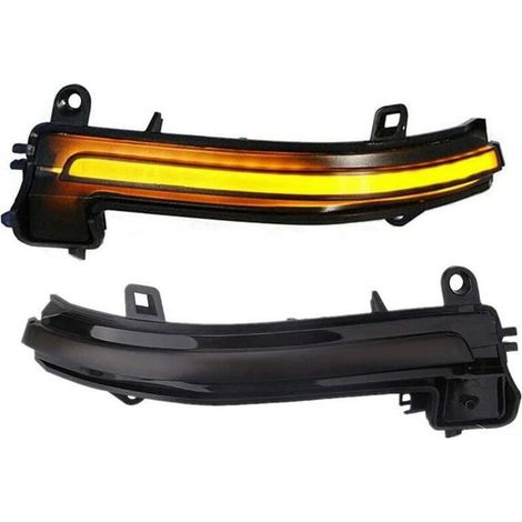 LumièRes de Miroir de Clignotants SéQuentiels Dynamiques à LED pour Accessoires pour F30 F32 F36 F22 pour SéRie 1/2/3/4, Noir Fumé (1/2)