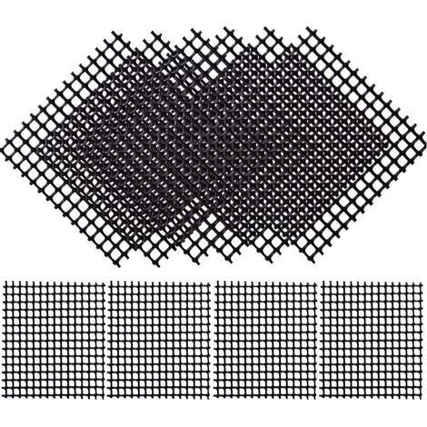 Lot de 100 10,2 x 10,2 cm Noirjoints carrés en maille plastique pour éviter les fuites de terre pour pot de bonsaï (1/5)