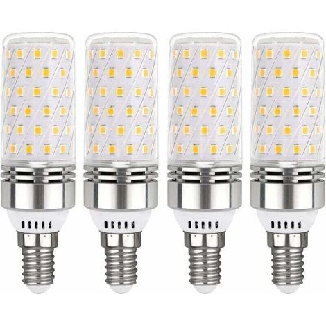 Ampoule E14 LED 12W Blanc Froid 6000K, 1450LM, Équivalent Halogène E14 100W, 360° Lumiere, AC 220V, Ampoule E14 LED pour Éclairage Intérieur, non-dimmable, lot de 4