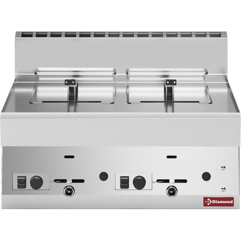 Friteuse gaz 2 x 8 litres - Diamond