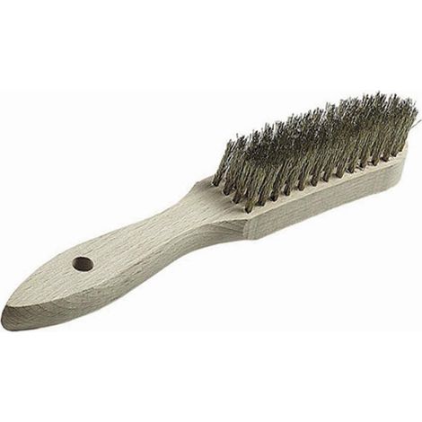 Messing Drahtbürste 3-reihig 0,30 mm Draht