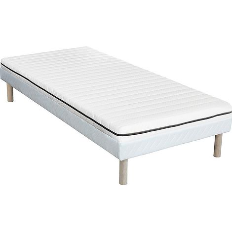 Set 90 x 190 cm rete a doghe + materasso schiuma sfoderabile sp. 10 cm - NASUS di YSMÉE