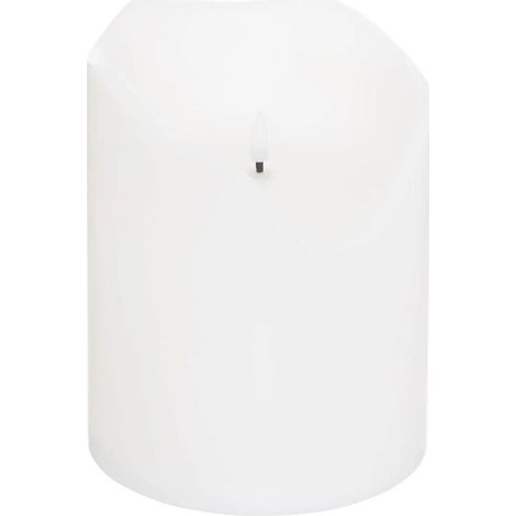 Bougie LED Extérieure "Théo" 20cm Blanc