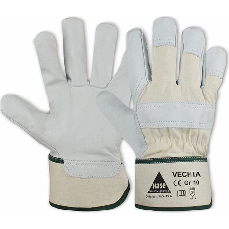 GANTS DE SÉCURITÉ HASE en cuir pleine fleur, EN 388, EN 420, taille 11