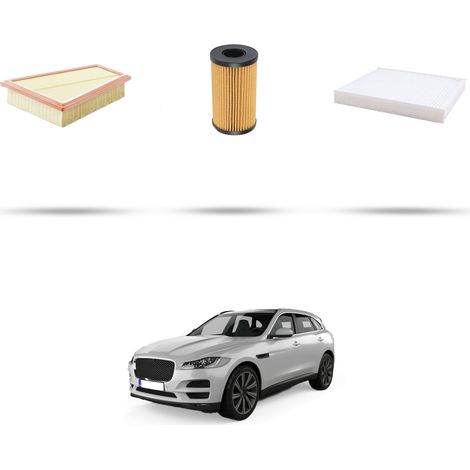 Kit tagliando 3 filtri compatibile con Jaguar F-Pace (X761) 2.0 diesel 177kw dal 2017 (1/4)