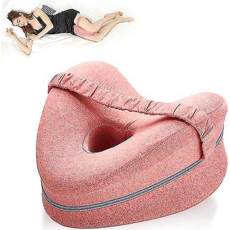 Herzförmiges orthopädisches Kissen zum Schlafen, dreieckiges Beinkissen mit Kniestütze, Kissen für Körper und bei Ischiasbeschwerden. (1/5)