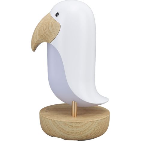 Veilleuse Oiseau Mignonne Lampe de Table Oiseau Créative pour la Maison et le Bureau Blanche (1/5)