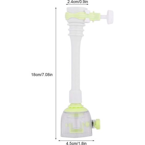 Rallonge Robinet Cuisine Tête De Robinet De Cuisine 360 Pivotant Economiseur D'eau Pour Robinet Evier De Cuisine Filtre Extension(18cm-Vert) (1/4)