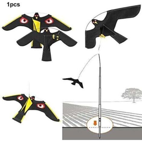 Effaroucheur d'oiseaux Flying Hawk : Cerf-volant Répulsif pour Jardin, Épouvantail pour la Cour et la Maison - Décoration de Protection de Ferme (1/4)