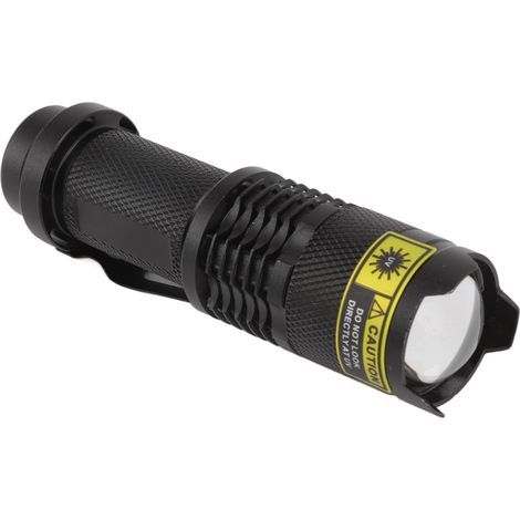 Lampe torche UV étanche à piles, résistante aux chocs, en aluminium, 365 nm, détecteur d'urine de chat (1/5)