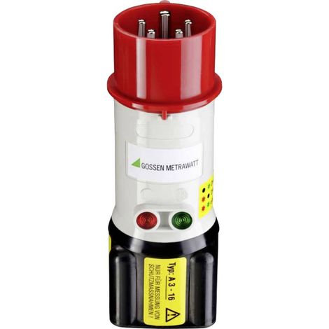 Gossen Metrawatt A3-16 Adattatore per misurazioni Spina CEE 16 A 5 poli - Presa 4 mm