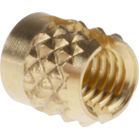 Insert fileté RS PRO, M3, en Laiton, fixation Ø 4mm, L 4.78mm ( Prix pour Sachet de 100 )