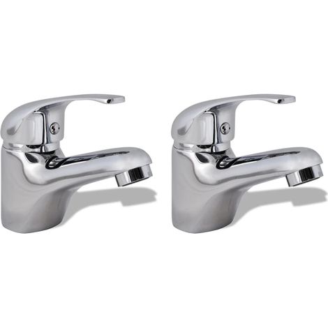 Set due rubinetti bidet bagno cromo 020003529