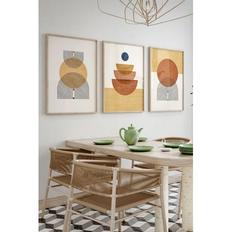 Arte de pared de MDF con marco Painting Multicolor (1/2)