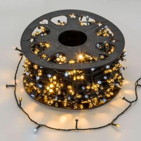 Catena di lucine per decorazioni natalizie da 100 m con 1000 led Convex (1/5)