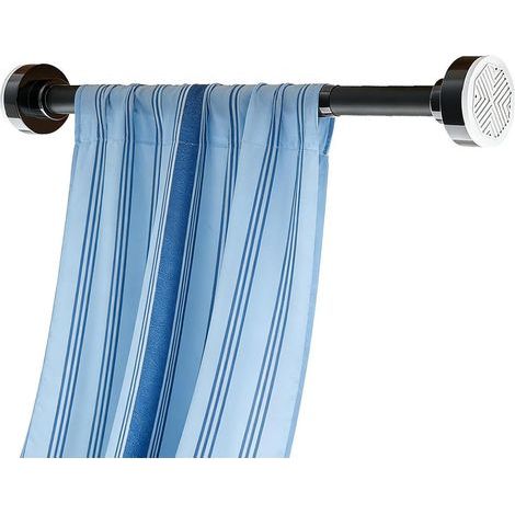 Curtain Rod Adjustable Tension Rod No Drilling Shower Rail (1/5)