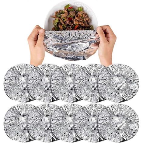 Couvercles isolants réutilisables film aluminium couvercles élastiques bols alimentaires sacs conservation sandwichs et burritos (1/5)