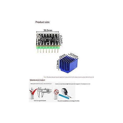 Für MKS TMC2209 Schrittmotortreiber StepStick 3D-Druckerteile