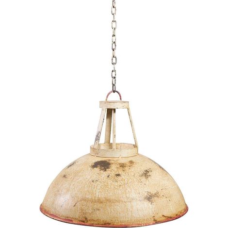 Lustre Industriel Non électrifié 45x45x40 cm Lustre Vintage Industriel en Fer Lustre de Cuisine à Suspension Style Industriel (1/5)