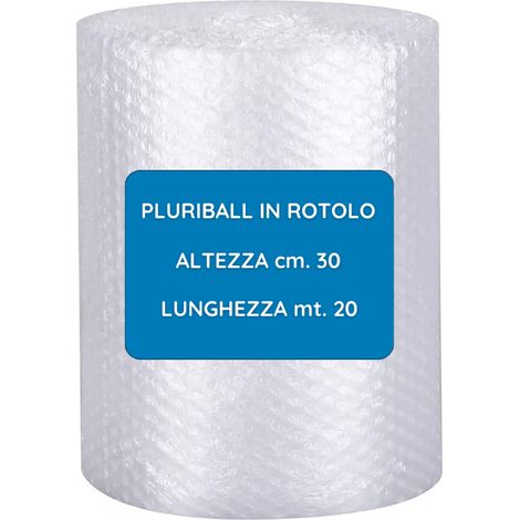 PLURIBALL TELO A BOLLE PER IMBALLO cm.30H LUNGHEZZA mt.20 LEGGERO gr.55/mtq