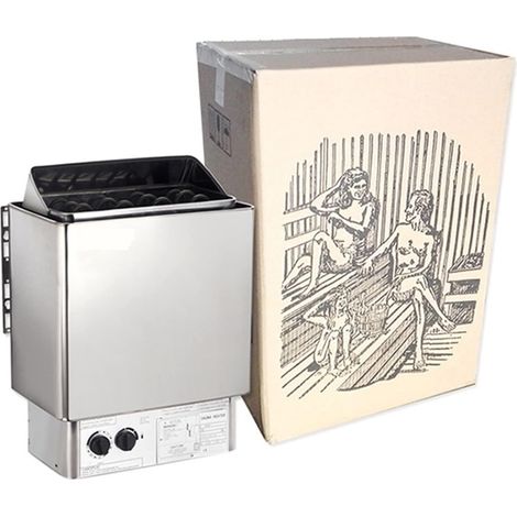 Sauna Poêle Générateur De Vapeur for Douche en Acier Inoxydable Sauna Chauffe Sauna Sec Four Ménage Chauffage Four (Color : 6kw, Size : Normal) (1/5)