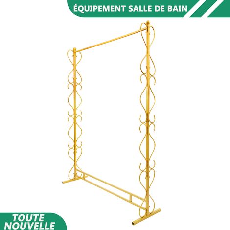 WAOBDLA 1.8m/5.9ft Rack d'affichage de vêtements Rack d'affichage de robe de mariée en acier au carbone (1/5)