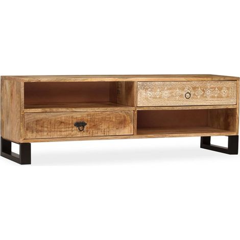 TV-Schrank Massivholz Mango 120x30x40 cm