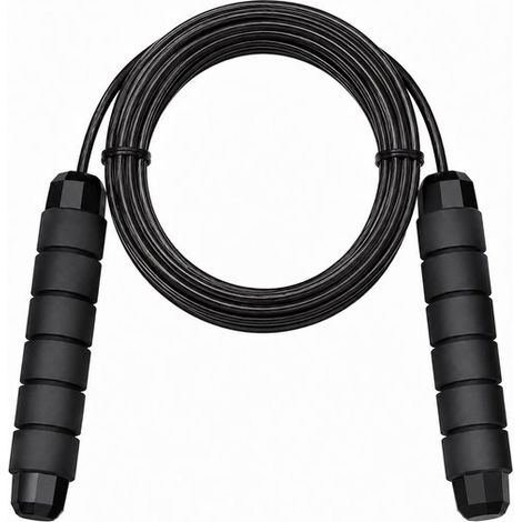 Corde à sauter professionnelle – Réglable – Speedrope – Noir – Fitness et cardio (1/5)