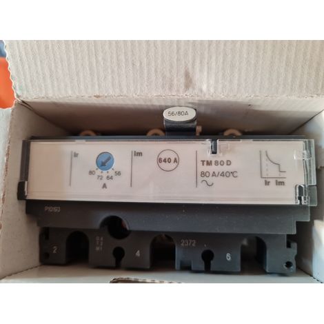 DECLENCHEUR NSX100 TM80D 3P 3D 80A SCHNEIDER TRIP UNIT