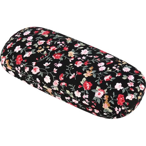 Étui rigide pour lunettes de soleil fleuries, pochette de protection pour enfants, boîte à lunettes dure pour enfants, housse de rangement pour lunettes.