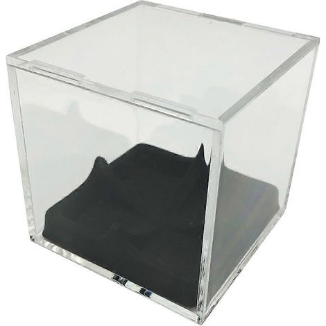Vitrine cubique pour balles de baseball, porte-balles, vitrine pour autographes avec base (1/5)