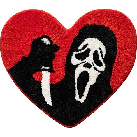 Tapis de bain Halloween rouge – antidérapant, salle de bain (1/5)