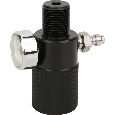Adaptateur de Station de Gonflage avec Manomètre 40MPa, Raccord Rapide Mâle 8mm/0.3", Filière M10 et Tige M18 - Kit d'Accessoires (1/5)