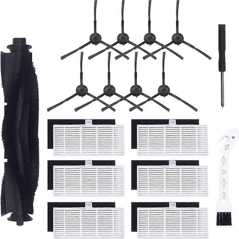 Kit de rechange pour filtres à brosses compatible avec les aspirateurs robots AutoVac Self Empty IHRV6- et T10 (1/5)