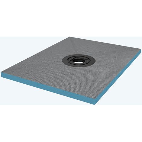 doporro Piatto Doccia 75x100x4 cm da Piastrellare in Polistirene Rigido XPS Tagliabile, con Piletta di Scarico 35L/min, Pronto per Bagno Moderno (1/5)