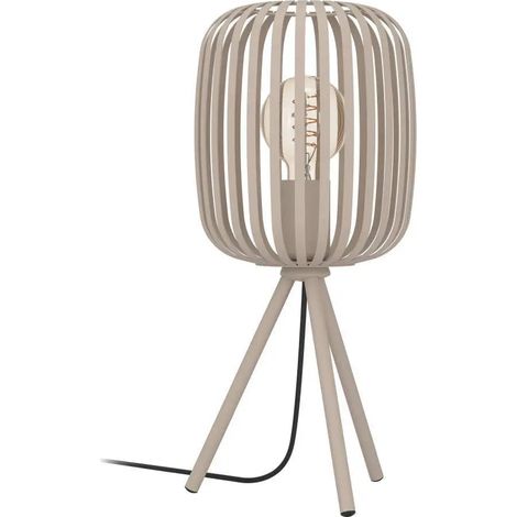 [GEBRAUCHT] B-Ware Eglo Romazzina Tischleuchte Lampe Schreibtischleuchte ø 200 Mm Sandfarben 1x E27