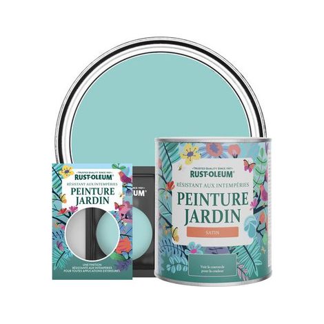 Peinture Jardin, Finition Satinée - Bleu-vert (1/3)