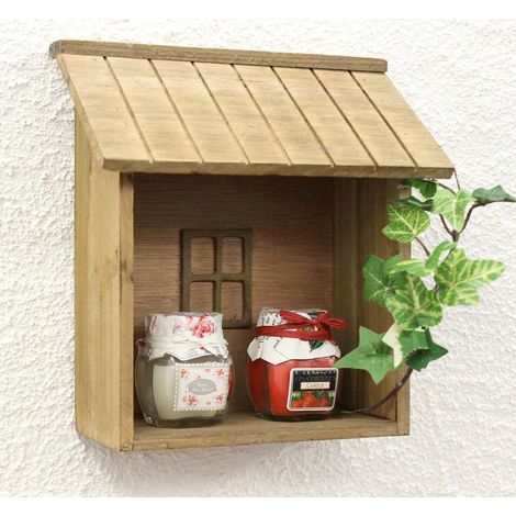 Coffret YX-14B215 Étagère murale shabby H-22 cm Vitrine de collection Étagère de cuisine (1/5)
