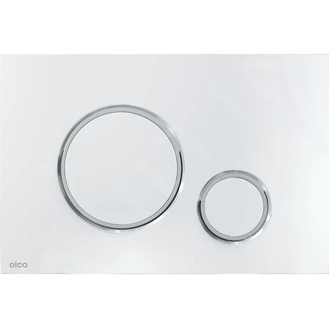 Bouton de commande pour systèmes dissimulés, chromé brillant/chrome mat (1/3)