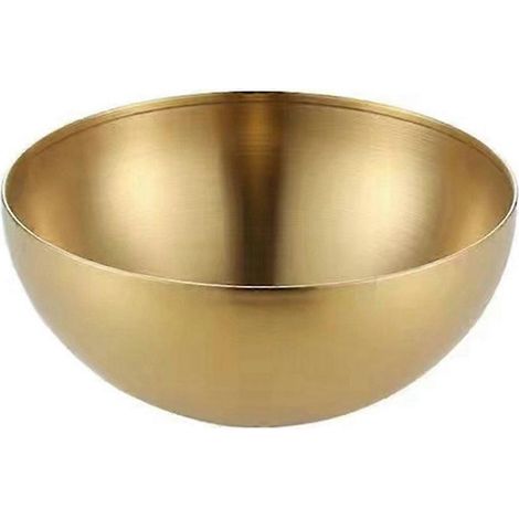 Saladier - Acier Inoxydable - Doré - Grande Capacité - Pour Fruits Riz Salades - 1 Pièce (1/5)