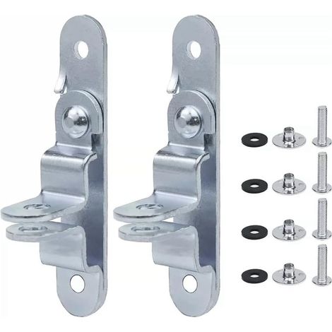 2 Pièces Cargo Remorque Porte Moraillon Gardien Poignée de Verrouillage Fermé Voiture Transporteur pour Rampe Cargo Remorque Porte Moraillon Loquet Serrure (1/5)