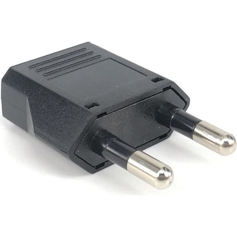 Adaptateur prise EU vers US avec protection surtension, convertisseur voyage standard, usage domestique (2 pièces) (1/4)